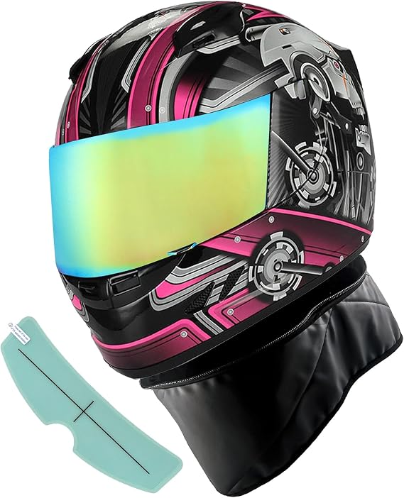 1STORM Motorcycle Bike Full FACE Helmet Mechanic