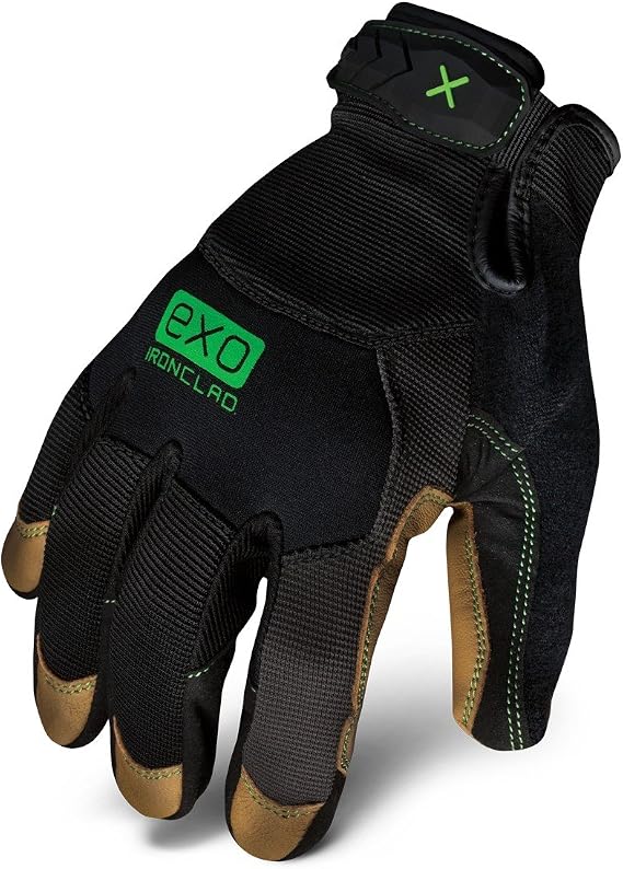 Ironclad EXO-MOL-02-S Modern Leather Gloves, Small, Black/Gold