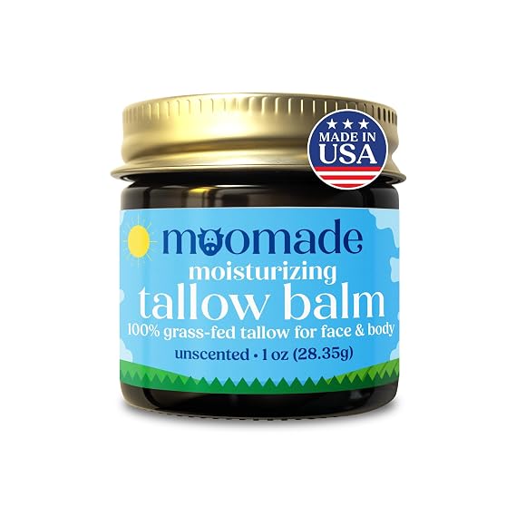Unscented Tallow Balm for Baby and Sensitive Skin, Organic, 1 oz