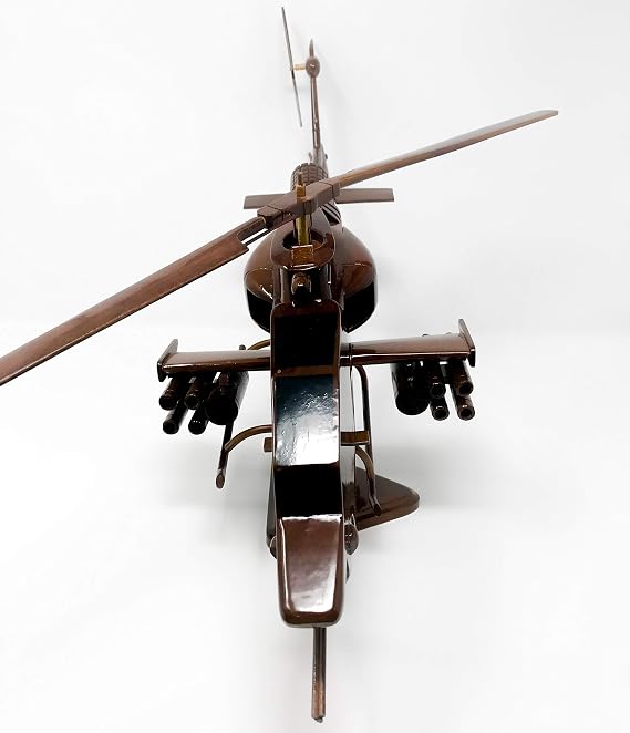 AH1 Cobra Helicopter Wood Model