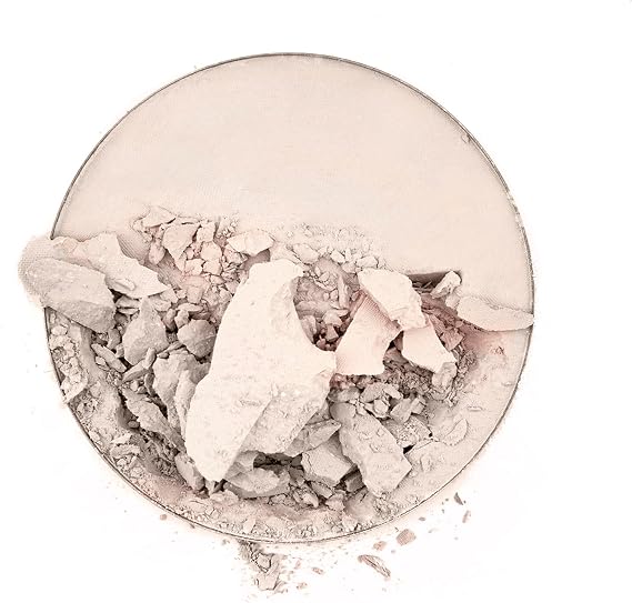 Pressed powder Natural Shimmer, pressed powder full cover foundation including mirror and puff applicator