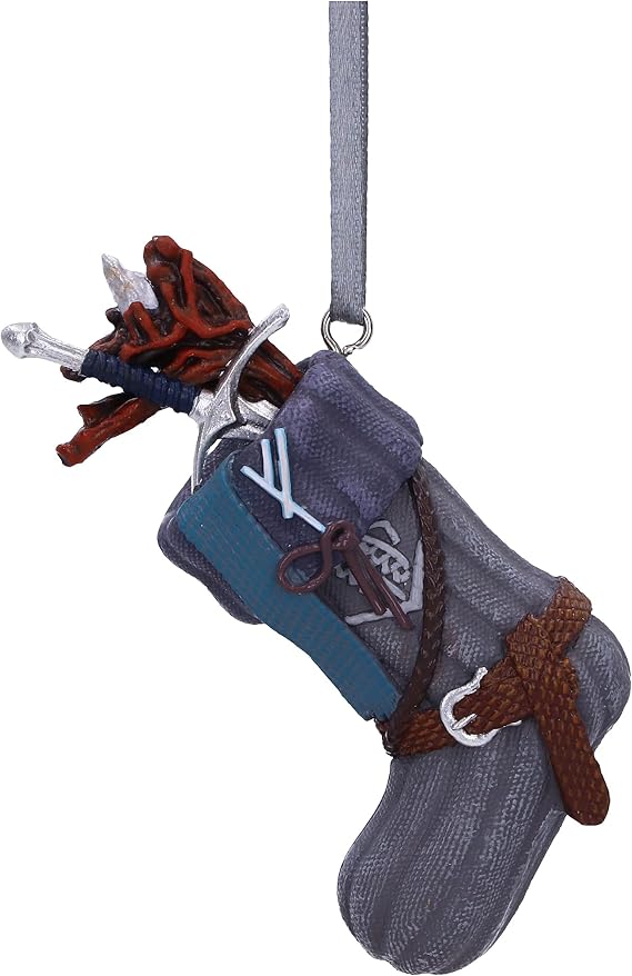 Nemesis Now Lord of The Rings Gandalf Stocking Hanging Ornament 7.8cm, Resin, Officially Licensed Lord of The Rings Hanging Ornament, Cast in The Finest Resin, Hand-Painted