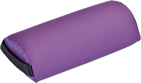 EARTHLITE Bolster Pillow Neck Durable Massage Bolster, 100% PU Upholstery incl. Strap Handle/Professional Quality for Massage Tables/Back Pain Relief, Amethyst