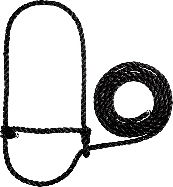 Weaver Leather Black Poly Rope Calf Halter