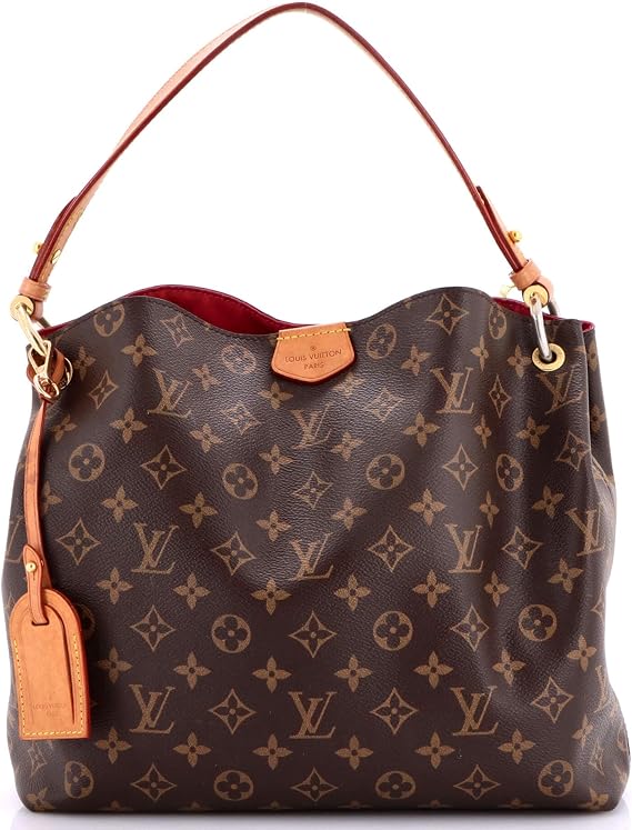 Pre-Loved Graceful Handbag Monogram Canvas PM, Brown
