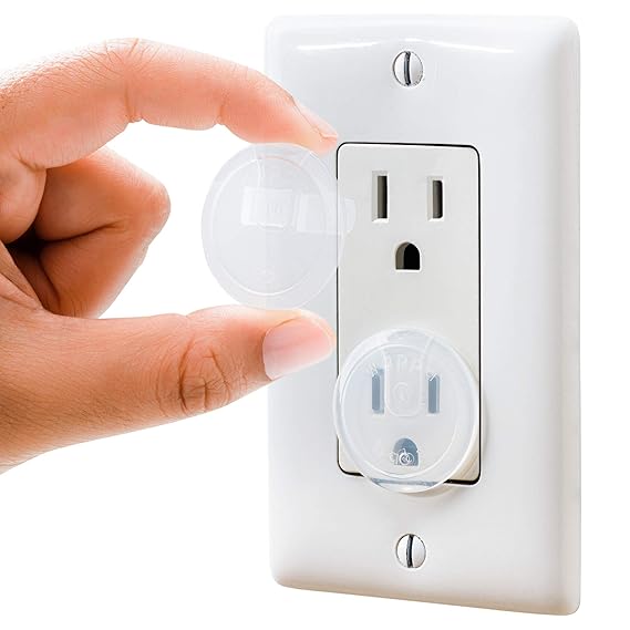 Clear Outlet Covers (32 Pack) Value Pack Baby Safety Outlet Plug Covers Durable & Steady Child Proof Your Outlets Easily