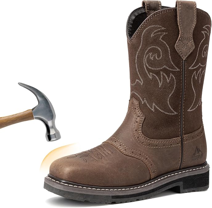 NORTIV 8 Steel Toe Work Boots for Men