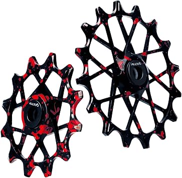 12T+16T Ceramic Pulley, Rear Derailleur: Suitable for SRAM Garbaruk 11/12 Speed Bicycle, Oversized Ceramic Pulley Kit
