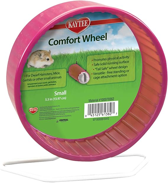 Kaytee Comfort Wheel for Small Pets, Small 5.5 Inch, Colors Vary