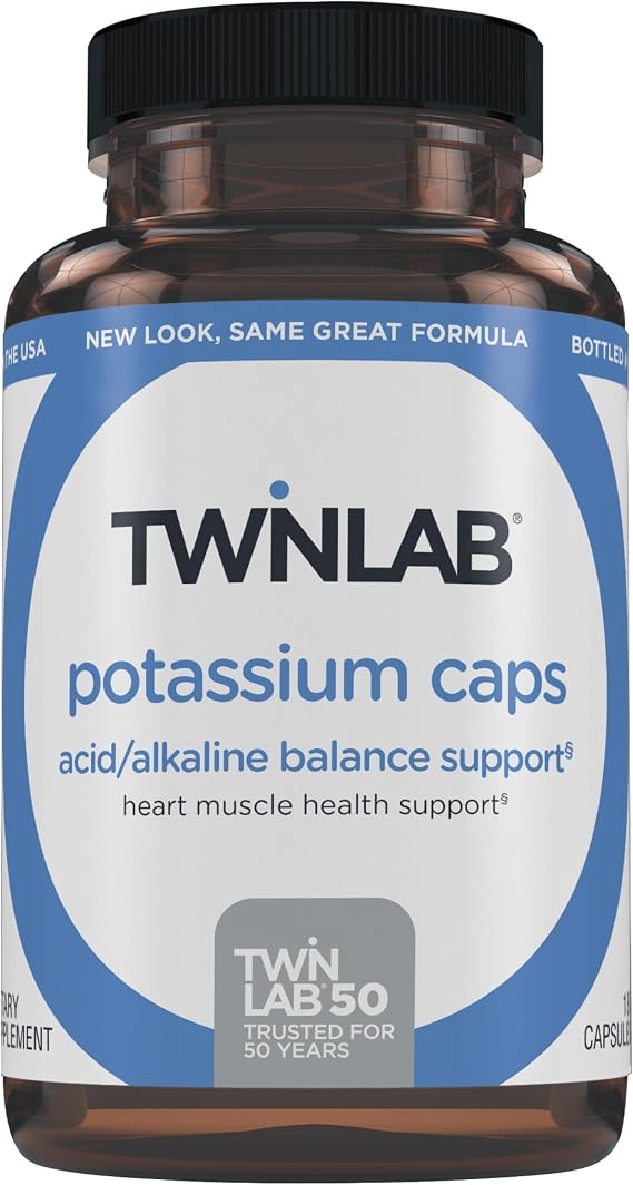 Twinlab Potassium Caps, 180 Capsules, 99 mg