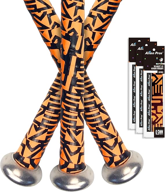 ALIEN PROS Bat Grip Tape for Baseball 0.5MM (1 or 3 Pack) Precut and Pro Feel Bat Tape Replacement for Old Baseball bat Grip Wrap Your Bat for an Epic Home Run