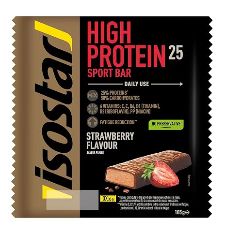 ISOSTAR Power High Protein Bar Strawberry 105 g (3 x 35 g)