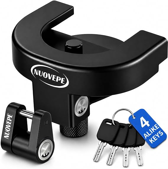 2-5/16 Inch Trailer Hitch Lock Kit, Dual Locks for Coupler & Latch | Heavy Duty Reinforced Steel, Anti-Theft Tongue Lock, Weatherproof Powder Coating, Hitch Lock for RV Cargo Camper Dump Trailer
