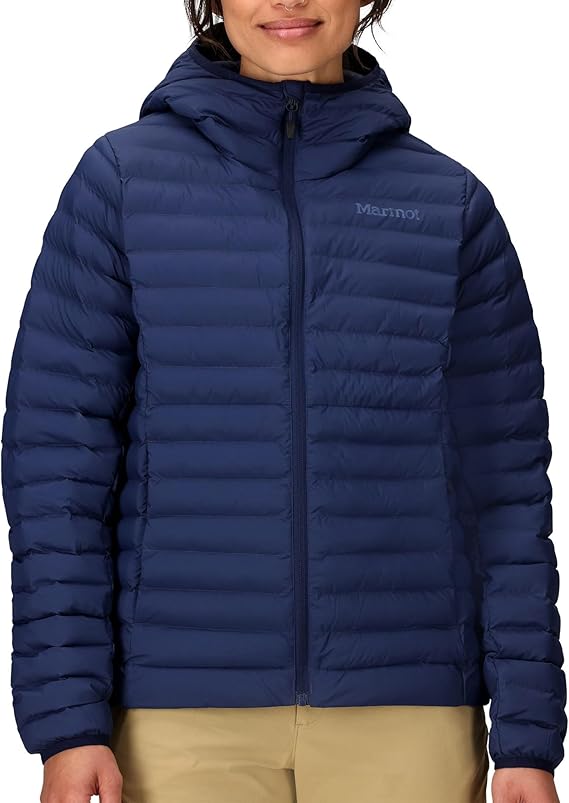 Marmot Women's Wm's Echo Featherless Hoody Warm Puffy Jacket, Insulated Hooded Winter Coat, Water-resistant Quilted Parka, Lightweight Packable Outdoor Jacket, Windproof (pack of 1)