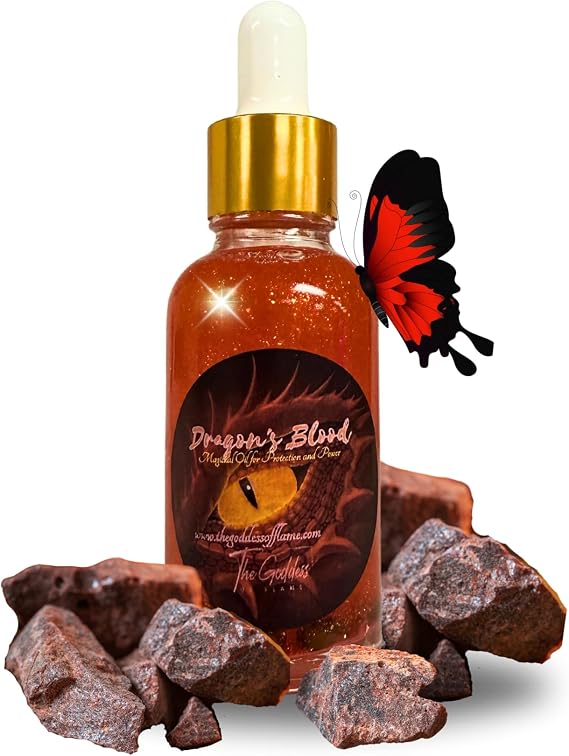 Dragons Blood Conjure Oil Powerful Ritual Anointing Oil for Protection, Strength, and Energy Amplification Handcrafted Witchcraft Oil for Spells, Banishing Wiccan Pagan Hoodoo