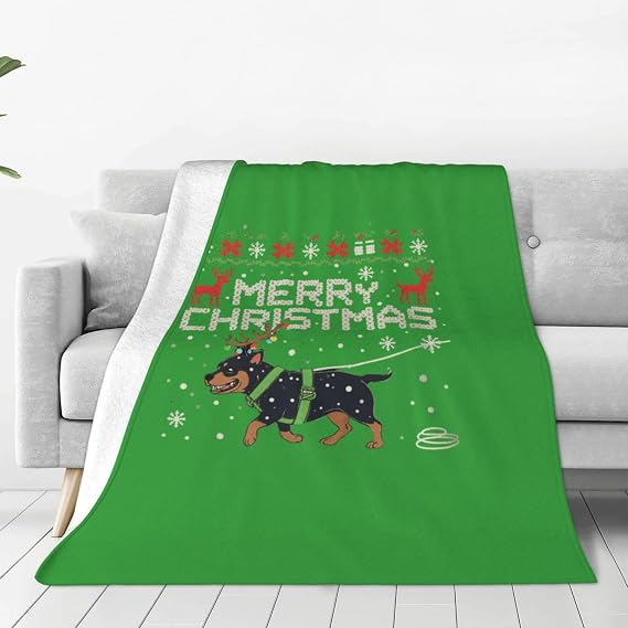 Merry Christmas Blanket for Sofa, Lightweight Blankets for Boys