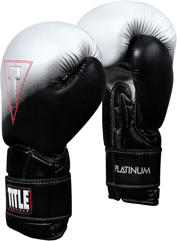 Title Platinum Proclaim Training Gloves, Black/Silver, 12 oz