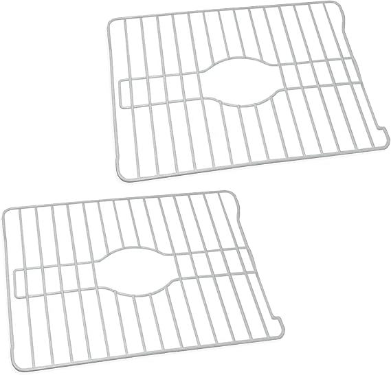 Better Houseware 1487/W Large Sink Protector Grid, White (2 Pack)