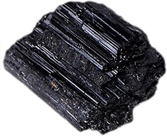 Black Tourmaline Raw Crystal Stone,1.5-2" Natural Rough Gemstone Unpolished Healing Crystal Specimen Spiritual for Tumbling, Sanding, DIY, Decor, Reiki, Collection, Crafts