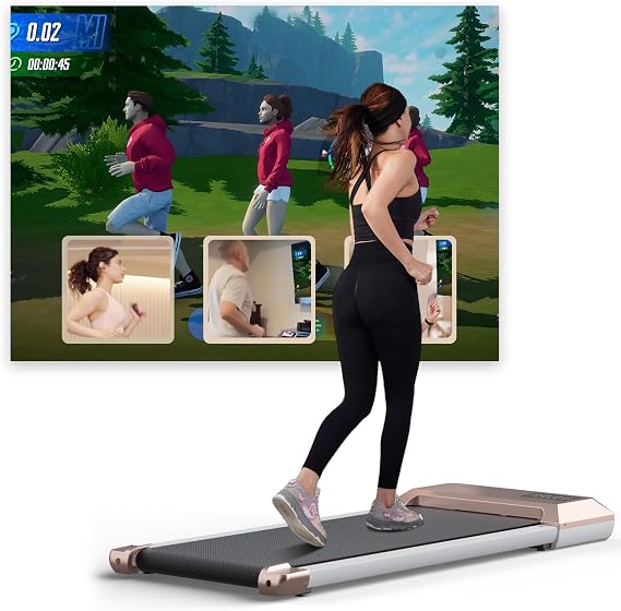 Walking Pad, Under Desk Walking Pad Treadmills for Home/Office, Mini Walking Pad for Home, 2 in 1 Walking Portable Desk Treadmill with Remote Control&LED Display