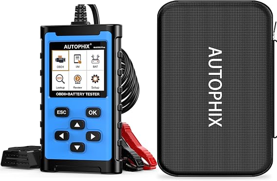 AUTOPHIX BAS300 Plus OBD2 Scanner & Battery Tester with AUTOPHIX Storage Bag Protective Case