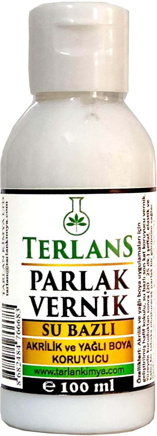 Terlans Water Based Glossy Varnish | 100 ml | Acrylic and Oil Paint Protector