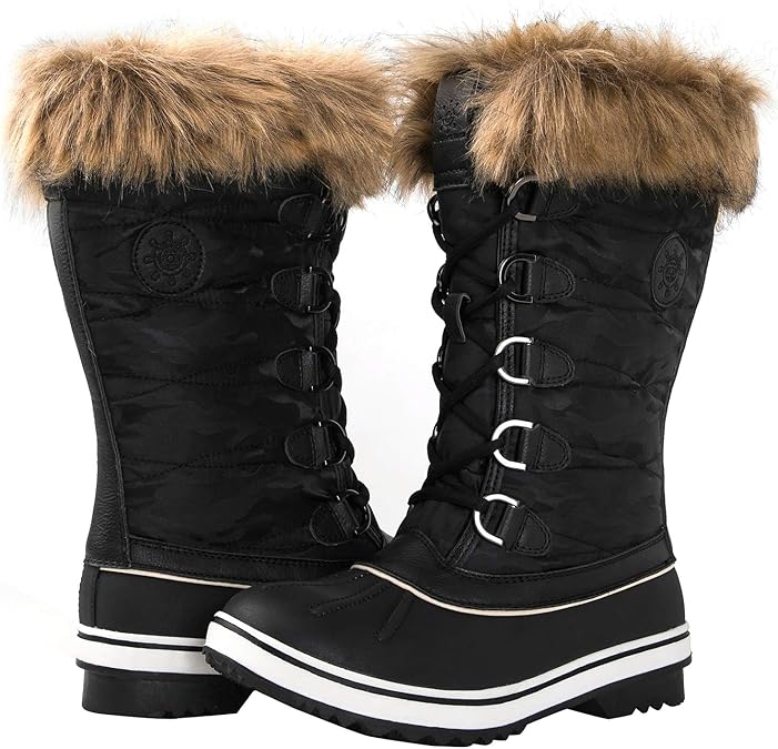 GLOBALWIN Women's 1837 Winter Snow Boots