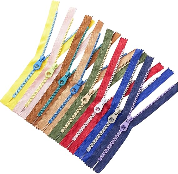 #5 Close-end Colorful Resin Zippers8pcs Non Separating Zipper