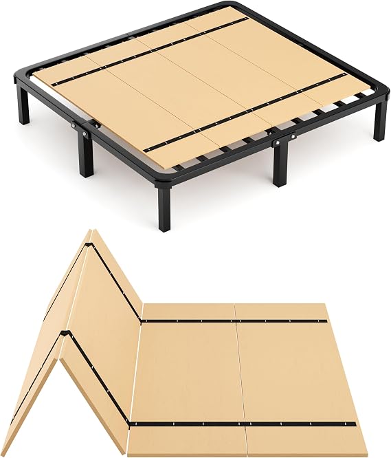Imperius Foldable Box Spring, Bunkie Board Twin (38"X74") Bed Support Board | Heavy Duty,Noise Minimizing, Bed Boards for Under