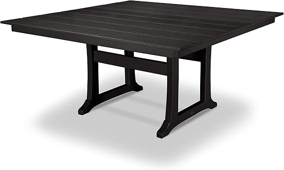 POLYWOOD Dining Table, Black