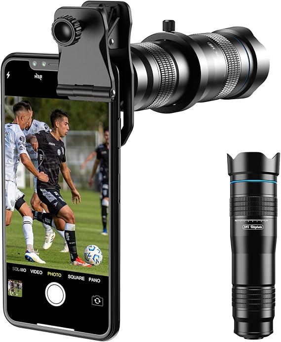 Apexel HD Cell Phone Lens-28X Telephoto Lens with Shutter for iPhone Samsung,Huawei,Xiaomi,Android Smartphone,Monocular Telescope