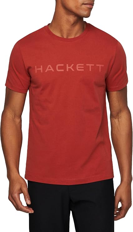 Hackett Bisiklet Yaka T-Shirt, S, 5003174379, Turuncu, Erkek