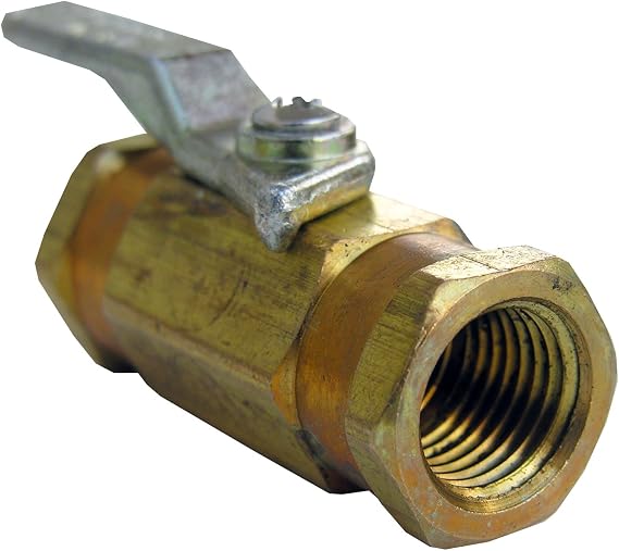 LASCO 17-0913 1/4-Inch Female Pipe Thread by 1/4-Inch Female Pipe Thread Brass Ball Valve