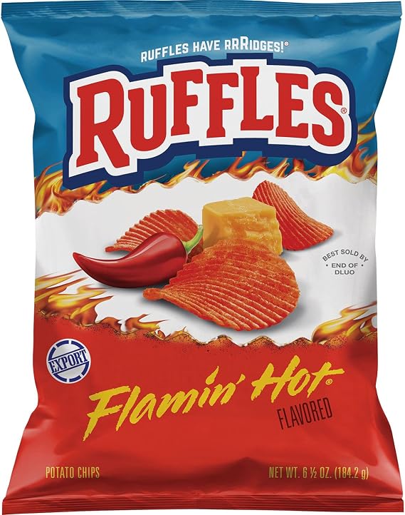 Ruffles Flaming Hot Potato Chips 240.9 g