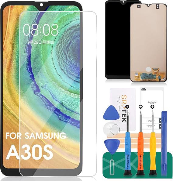 INCELL for Samsung Galaxy A30s Screen Replacement for Galaxy A30s LCD Display for Samsung A30s Digitizer for SM-A307 SM-A307FM SM-A307GN/DS Touch Screen Assembly Repair Kits (No Fingerprint Function)
