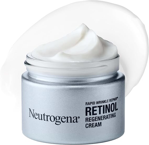 Neutrogena Rapid Wrinkle Repair Retinol Anti-Wrinkle Regenerating Face Cream, Day and Night Use, 1.7 oz