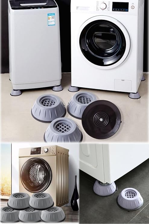 Gray Silicone Based Sound And Vibration Reducing Feet 4 Washing Machines And Dryers