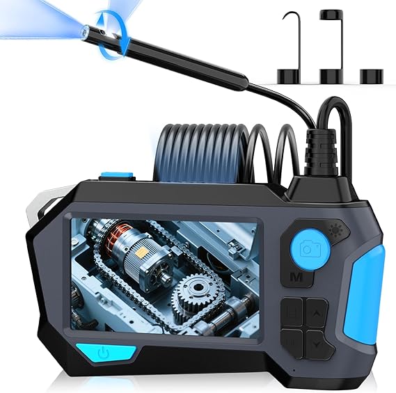 1920P HD Endoscope Inspection Camera with 4.5" Screen, 2M
