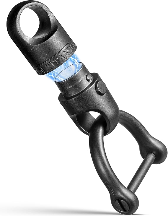 FEGVE Quick Release Magnetic Keychain, Detachable Magnet Key Chain Holder | Lightweight Rustproof, Double Pin Anti-lost Lock, Tangle-free 360 Swivel, for Car Home Keys Valet Daily Carry