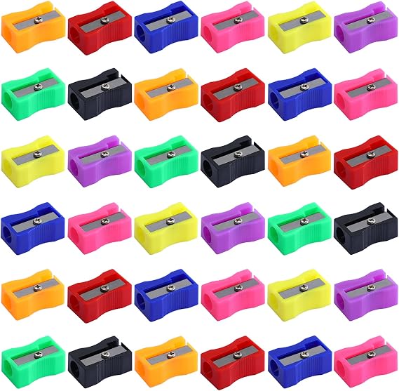 XYW 150 Pieces Pencil Sharpeners in Bulk - Colorful Mini Handheld Pencil Sharpener for Kids, Small Manual Pencil Sharpeners for School Classroom Home Office Supplies