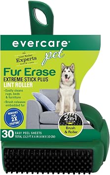 Evercare Pet Fur Erase Extreme Stick Plus 30 Sheet Lint Roller, Model617112