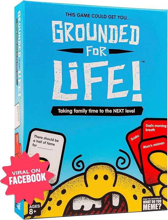 WHAT DO YOU MEME? Grounded for Life - The Ultimate Family Night Game - Family Card Games for Kids and Adults Family