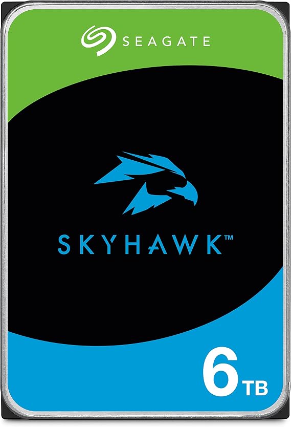 Seagate SkyHawk 6TB Surveillance Internal Hard Drive HDD 3.5 Inch SATA 6GB/s 256MB Cache for DVR NVR Security Camera System with Drive Health Management Frustration Free Packaging (ST6000VX001)
