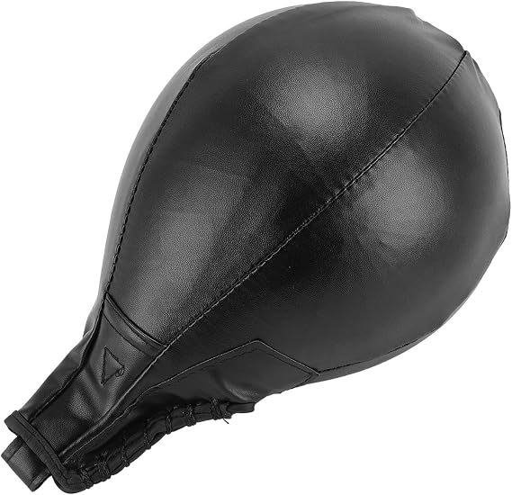 Boxing Speed Bag Premium Leather Improve Speed Inflatable Punching Ball for Home Gym