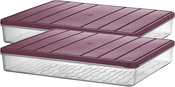 Selka Home - Nora 2-Piece 2.5 Liter Oversized Ecru Storage Container