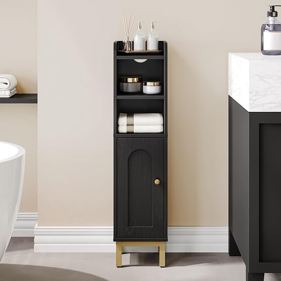 Hzuaneri Bathroom Storage Cabinet, Small Corner Floor Cabinet