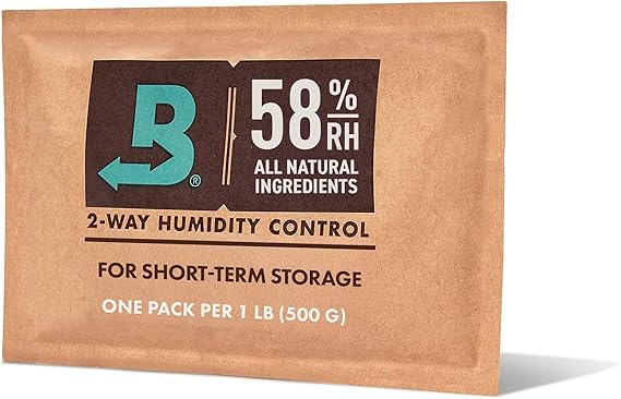 Boveda 58% Humidity Control Pack, Size 67, Single For Storing Up to 1 lb