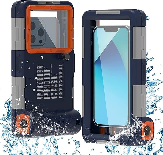 Extreme Waterproof Underwater Diving, Snorkel Phone Case Compatible with All iPhone (Max, Plus, S), Samsung, LG, Google, Android Up to 50Ft, 15M with Lanyard, New Gen