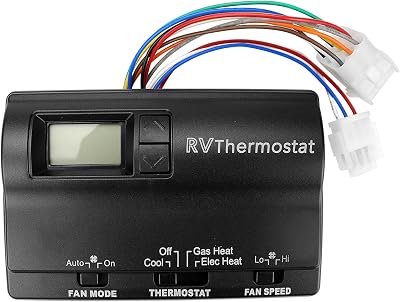 6536A3351 Upgraded Digital Thermostat Compatible with Coleman-Mach, Two-Stage Digital Thermostat for Heat Pump & Gas Furnace, Wall-Mounted, Black, Replace 83303862