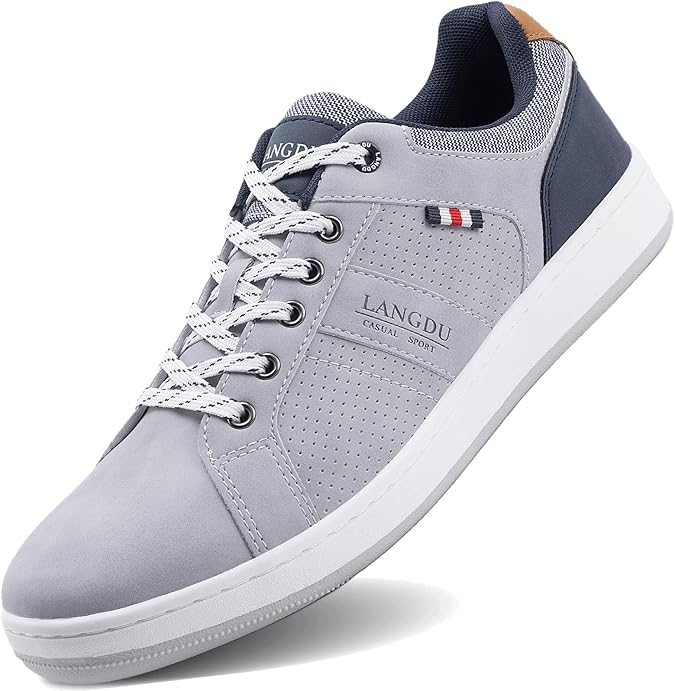 LANGDU Men's Casual Shoes Trainers Lightweight 41-46